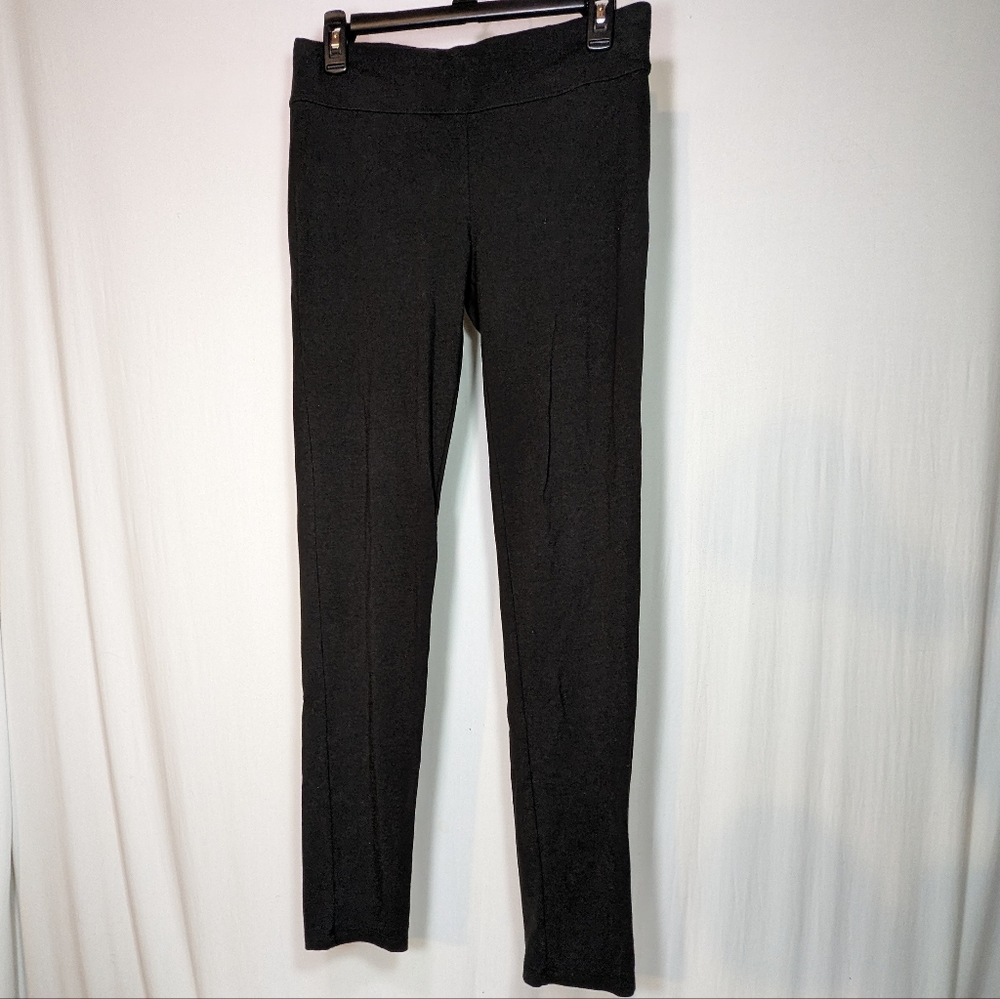 Fishers Finery Bamboo Ankle Length Yoga Legging Leggings Organic Cotton Black